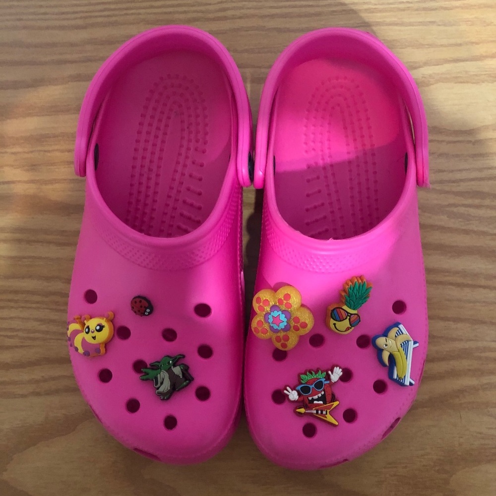 Fun pink crocs